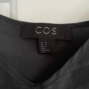 COS Black Midi Slip Dress